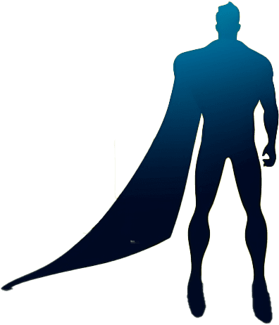 A superhero wearing a cape